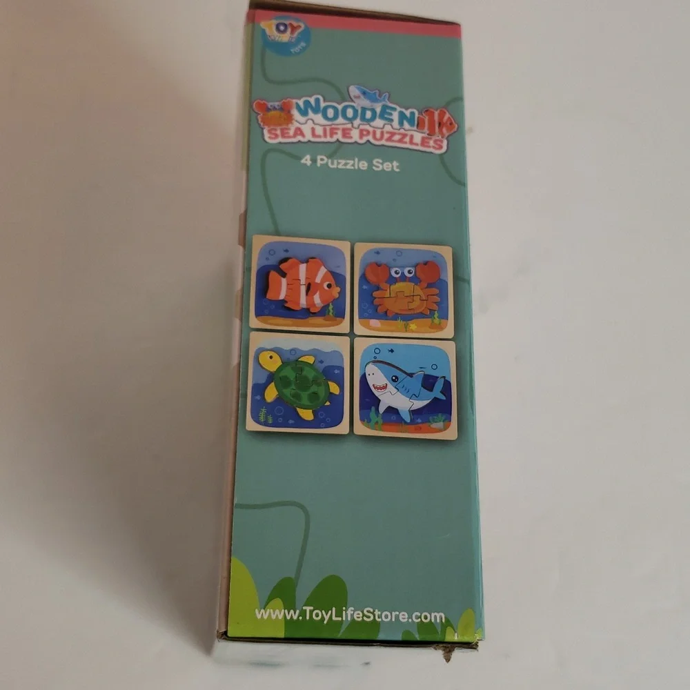 🤯3/$12 Toy Life Wooden Sea Life Puzzles